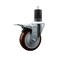 Service Caster 4'' Maroon Poly Swivel 1-5/8'' Expanding Stem Caster Total Lock Brake SCC-EXTTL20S414-PPUB-MRN-158 - alternate 1